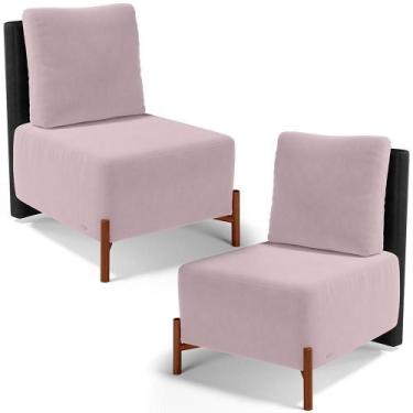 Imagem de Kit 02 Poltronas Decorativas Sala De Estar Living Hungria L02 material