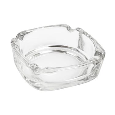 Imagem de Cinzeiro de Vidro Transparente, Redondo, 11 cm, Design Clássico, para Mesa e Bar