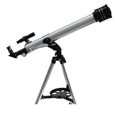 Imagem de Telescópio para adultos astronomia iniciantes telescópio refrator para astronomia telescópio portátil de viagem com tripé distância focal 700 mm