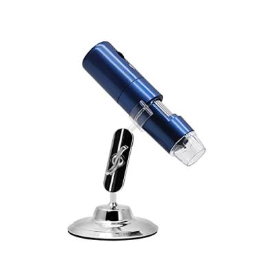 Imagem de Microscópio Digital Zoom Portátil LED Lupa 1000X USB Carregamento Microscópio para iOS/Android Phone Tablet (Cor: Azul) (Azul)