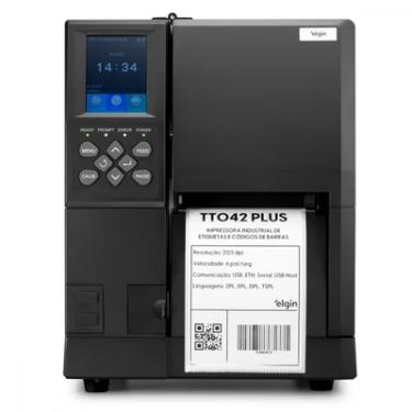 Imagem de Impressora De Etiqueta Industrial Elgin Tt042 Plus Usb Ethernet Serial - 46tt042pckd0