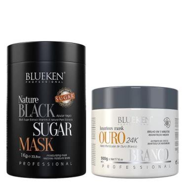 Imagem de Máscara Black Sugar e Máscara Ouro Branco Blueken - 1Kg e 500G - no-br