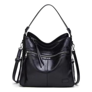 Imagem de Bolsa De Ombro Feminina Couro Social Elegante Bag Moda Luxo - Numclick