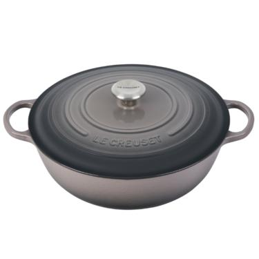 Imagem de PANELA MARMITA LE CREUSET 26CM SIGNATURE FERRO ESMALTADO CINZA FLINT 21114264442430