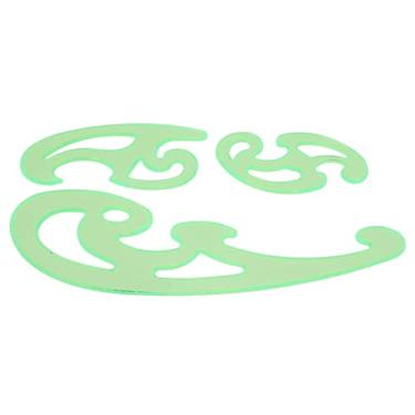 Imagem de AYNEFY Régua de Desenho de Plástico Com Curvas Arredondadas, Conjunto de 3 para Design de Arte de Alfaiataria, Adequado para Estudantes e Designers