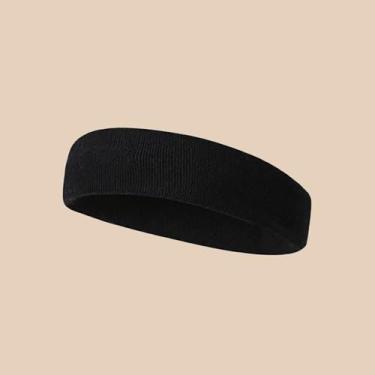 Imagem de Bandanas elásticas femininas e masculinas de 5 cm, acessórios de cabelo absorventes elegantes para ioga, esportes e exercícios