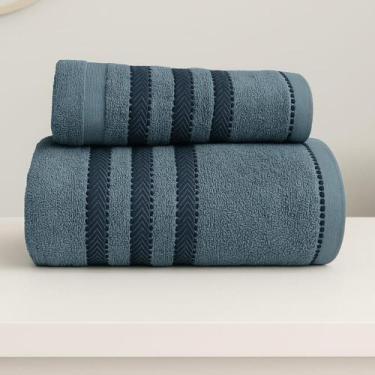 Imagem de Toalha de Banho e Rosto Alta Absorção 100% Algodão Jacquard , Grossa, 