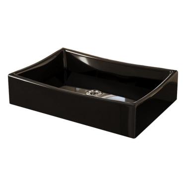 Imagem de Kit Cuba Dalla Preta Com Valvula Cromada Abs