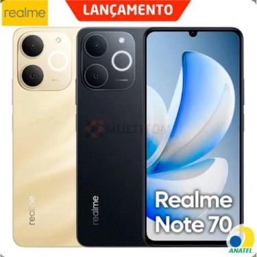 Imagem de Smartphone Realme Note 70 8GB RAM 256GB Tela 6,74" 90 Hz Bateria 6300 