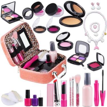 Imagem de Kit de maquiagem Pretend JITEYOU para meninas de 3 a 10 anos com conju