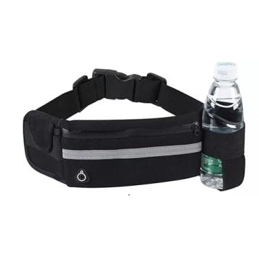 Imagem de Pochete Slim Fitness Corrida Academia Porta Celular Bike Preta para Corrida de Trilha e Acampamento Masculina Feminina Impermeável Esportiva By AUDIOVOICER