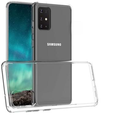 Imagem de Capa transparente Luvvitt + protetor de tela de vidro líquido projetado para Samsung Galaxy S20 Plus de 17 cm