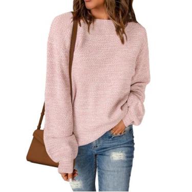 Imagem de Suéter Sucolan 2024 feminino de malha grande marrom M