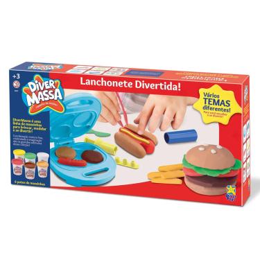 Imagem de Massa de Modelar Infantil Divertoys Lanchonete Divertida Lanchonete Divertida Divertoys