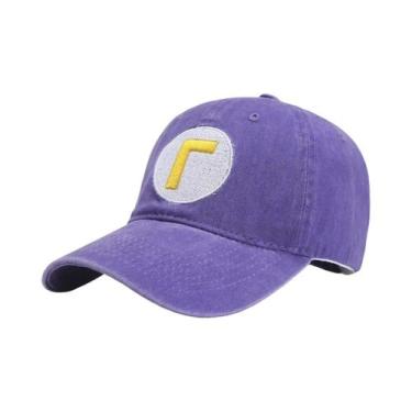 Imagem de Boné De Beisebol Unissex Ajustável Em Algodão Lavado Com Bordado De Le