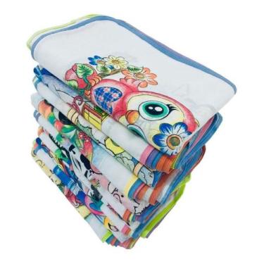 Imagem de Pano De Prato Vies Estampado Kit Com 10 Peças - Rubber Store