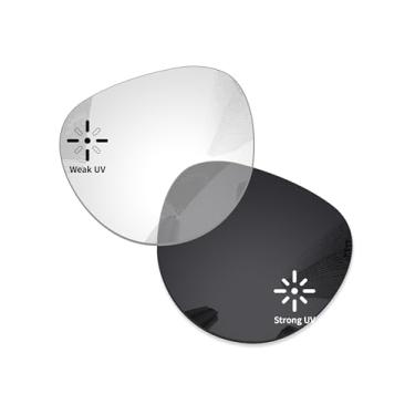 Imagem de Combine8 Lentes de reposição com proteção UV para óculos de sol RayBan Meta Skyler RW4010 52 mm resistentes a arranhões – cinza eclipse fotocromático – não polarizado