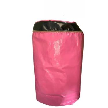 Imagem de Bolsa Sacolão de Lona PVC Grande Para Vestir Nos Carrinhos de Mão Dobrável Tipo Sacoleira- SEM CARRINHO(Rosa)