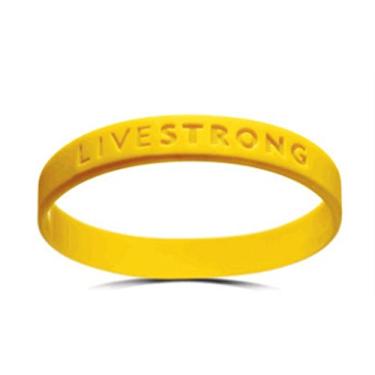 Imagem de Pulseira de borracha oficial Live Strong Lance Armstrong Yellow Cancer LIVESTRONG, One Size, Borracha, Sem Pedra Preciosa