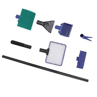 Imagem de Acouto Kit de Ferramentas Multifuncional de Limpeza de Peixes 5 Em 1 - Conjunto Completo de Limpeza de Aquário Com Haste de Suporte e Alça Manutenção Sem Esforço de Seus Peixes