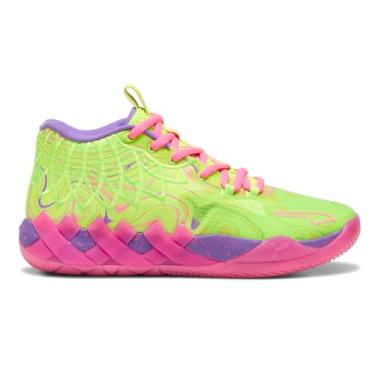 Imagem de Puma Tênis de basquete masculino Mb.01 Inverse Toxic para uso interno - verde, roxo, Verde, roxo, 44