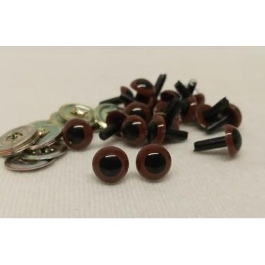 Imagem de Sassy Bears 7,5 mm Castanho Castanho Segurança Olhos (10 pares) para Ursos Bonecas Fantoches Artesanato