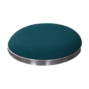 Imagem de YsXoWiui Almofada de substituição para banqueta redonda, capa para banqueta para salão de cabeleireiro, Verde