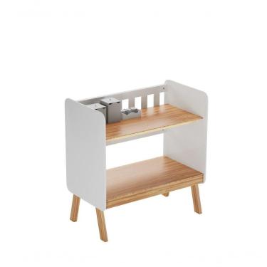 Imagem de Miniberço Guti Retrô - Moveis Peroba Amendoa/branco