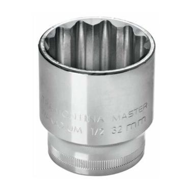 Imagem de Soquete Estriado J 1/2'' 17mm Cromado - Ferramenta Para Apertar E Afrouxar Parafusos