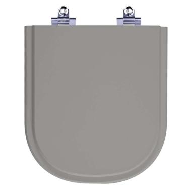 Imagem de Assento Sanitário Laqueado Soft Close Vogue Plus Cinza Vip (cinza Escuro) Para Vaso Deca