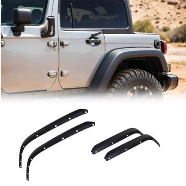 Imagem de Generic Roda P de 4 peças para Jl 4Xe 2018-2024, protetores de lama abdominais com extensões baixas, proteção resistente a arranhões