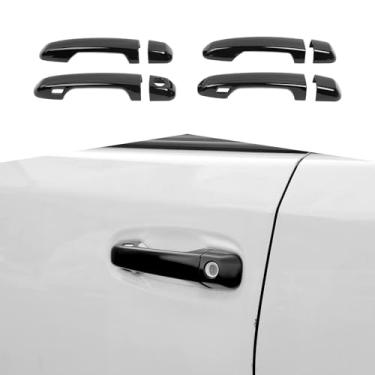 Imagem de Capa de maçaneta de porta externa compatível com Toyota 4Runner 2010-2024 Trava inteligente, capas de maçaneta externa automotiva, acabamento decorativo, acessórios externos