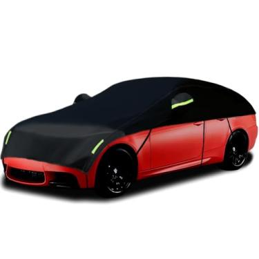 Imagem de Guuffe Capa para metade do carro para para-sol, metade do carro, capa de neve, impermeável, universal, 420D, preto (Sedan)