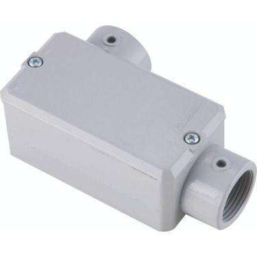 Imagem de Condulete fixo 3/4 tipo LL c/tampa rosca BSP c/pint 56104082 - Tramont