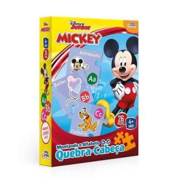 Imagem de Quebra Cabeça Mickey Montando O Alfabeto De A A Z - Toyster