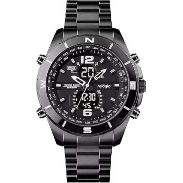 Imagem de Relógio masculino com relógio mecânico automático de aço inoxidável da,à prova d'água, luminosos, negócios, aço inoxidável, presentes masculinos