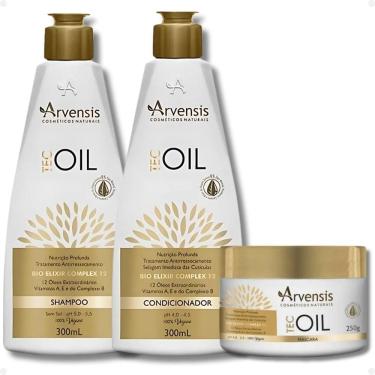 Imagem de Kit Arvensis Tec Oil: Shampoo 300ml, Condicionador 300ml e Máscara 250g