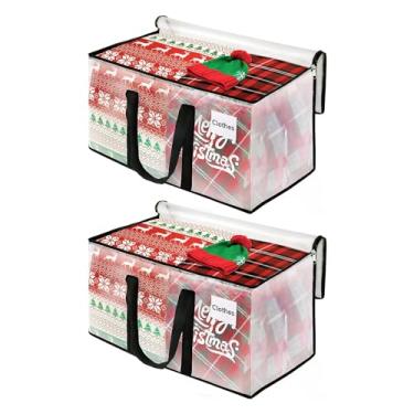 Imagem de Sacolas de Mudança Totes 2-Pack Armazenamento Grandes e Resistentes com Zíper Embalagem Transparentes para Materiais Alças Reforçadas Bolsa Etiqueta Pliáveis Casa Escritório Viagens