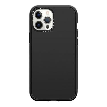 Imagem de CASETiFY Capa Impact para iPhone 12 Pro Max [4X testado contra quedas de grau militar/proteção contra quedas de 2,5 metros/compatível com Magsafe] - preto fosco
