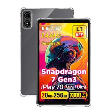 Imagem de Capa para ALLDOCUBE iPlay 70 Mini Ultra, KONXISA Tablet, capa protetora de TPU com antiarranhões, à prova de choque e leve, capa de proteção para tablet, transparente