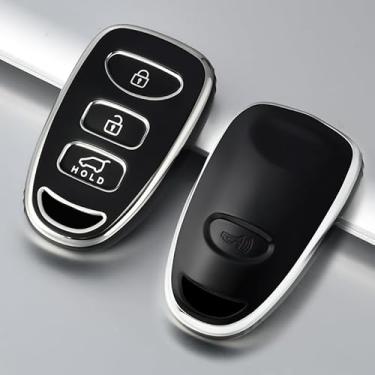 Imagem de Capa de chave de TPU para controle remoto de carro para Hyundai Kia Tucson Sonata Santa FE Carens