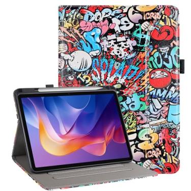 Imagem de Vakarey Capa para Lenovo Tab M11 com compartimento para caneta, capa para tablet Lenovo M11 com alça de mão de 11 polegadas TB330FU 2024, grafite