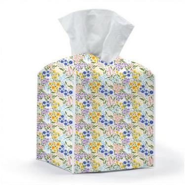 Imagem de Capa de caixa de lenços, suporte de caixa de lenços, quadrado com fundo de cinto, organizador decorativo de couro PU para mesa, banheiro, banheiro, carro, escritório, cômoda cabeceira, decoração