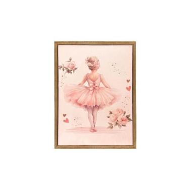 Imagem de Quadro Decorativo Laço Bebê 40x30 cm - LACO BEBE, 30X40, BAILARINA COQ