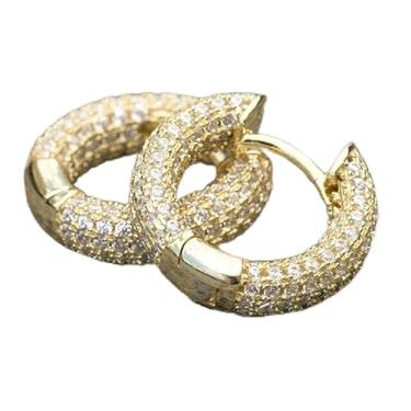 Imagem de Brincos de noiva delicados e elegantes brilhantes de zircônia cúbica para mulheres, joias de casamento requintadas, presente para ela, One Size, Cobre, Zircônia cúbica