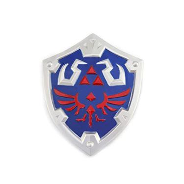 Imagem de Chewmeter Legend of Zelda Link arma espada adaga faca placa de lança figura de ação coleção de jogos mesa decoração de quarto mochila pingente presente (Zelda Link's Hylian Shield)
