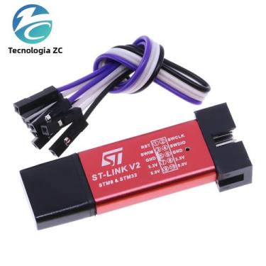 Imagem de ST-Link V2 stlink mini STM8 STM32 ST LINK Simulator Download Programaç