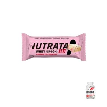 Imagem de Kit Whey Grego Bar Morango + Creatina Cápsulas 120caps Health Labs