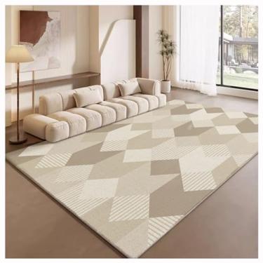 Imagem de SPXMQSS Tapete de área grande, tapete macio de pilha baixa grande para sala de estar, antiderrapante, antiderrapante, resistente ao desgaste, lavável para quarto, sala de jantar, escritório, cinza e