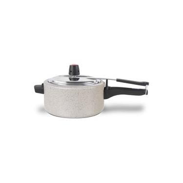 Imagem de Panela de Pressão Brinox Antiaderente Ceramic Life Vapt 3 Litros 20 cm Vanilla Creme